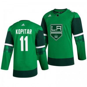 Kings Anze Kopitar 2020 St. Patrick's Day Authentic Player Green Jersey - Sale
