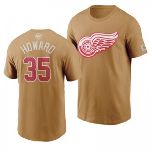 Red Wings Jimmy Howard Brown Carhartt X 47 Branded T-Shirt - Sale