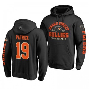 Nolan Patrick Flyers Hometown Collection Black Pullover Hoodie - Sale