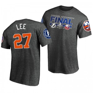 Islanders anders lee Charcoal 2020 Stanley Cup Playoffs Eastern Conference Final Bound Matchup Tee - Sale