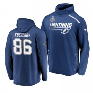Lightning 2020 Stanley Cup Final Nikita Kucherov Blue Authentic Pro Rinkside Transitional Hoodie - Sale