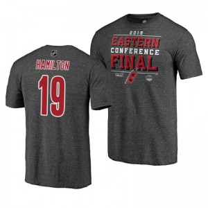Hurricanes 2019 Stanley Cup Playoffs Dougie Hamilton Eastern Conference Finals Gray T-Shirt - Sale