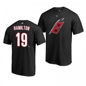 Hurricanes Dougie Hamilton Black Alternate Authentic Stack T-Shirt - Sale