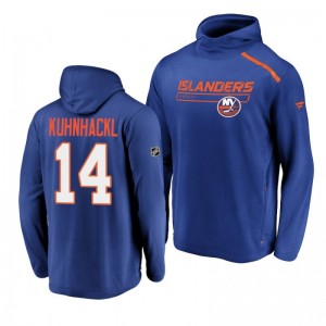 New York Islanders Tom Kuhnhackl Rinkside Transitional authentic pro Royal Hoodie