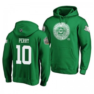 Dallas Stars Corey Perry 2020 Winter Classic Kelly Green Hometown Medallion Hoodie - Sale