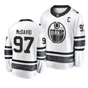 Oilers Connor McDavid White 2019 NHL All-Star Jersey - Sale