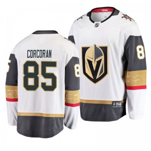 Away Breakaway Player Golden Knights Connor Corcoran White Jersey - Sale