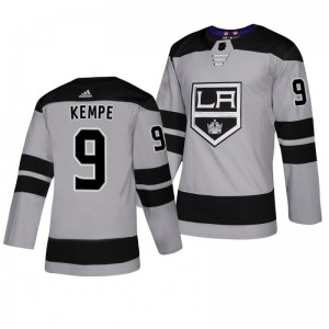 Adrian Kempe Kings Player Authentic Alternate Gray Jersey - Sale