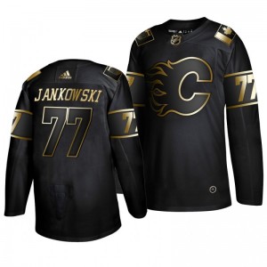 Flames Mark Jankowski Black Golden Edition Authentic Adidas Jersey - Sale
