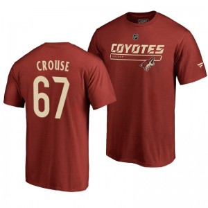 Arizona Coyotes Lawson Crouse Red Rinkside Collection Prime Authentic Pro T-shirt - Sale