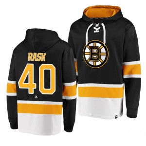 Bruins Tuukka Rask Dasher Player Lace-Up Black Hoodie - Sale