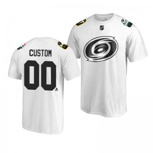 Hurricanes Custom White 2019 NHL All-Star T-shirt - Sale