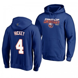 New York Islanders 2019 Stanley Cup Playoffs Thomas Hickey Royal Bound Body Checking Pullover Hoodie