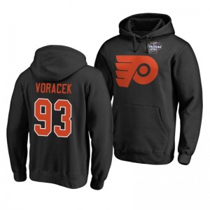 Jakub Voracek Flyers 2019 Stadium Series Black Pullover Hoodie - Sale