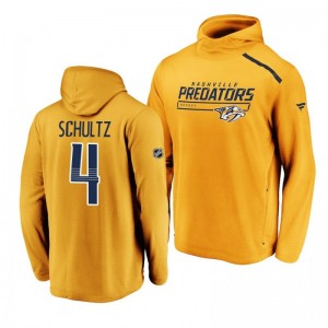 Pittsburgh Penguins Justin Schultz Rinkside Transitional authentic pro Gold Hoodie - Sale