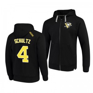 Pittsburgh Penguins Justin Schultz Indestructible Black Full-Zip Hoodie - Sale