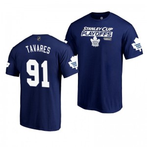 Toronto Maple Leafs 2019 Stanley Cup Playoffs Blue Bound Body Checking John Tavares Men's T-Shirt - Sale