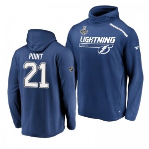 Lightning 2020 Stanley Cup Final Brayden Point Blue Authentic Pro Rinkside Transitional Hoodie - Sale