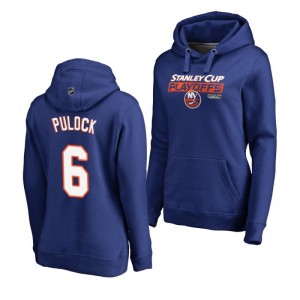 Ryan Pulock New York Islanders 2019 Stanley Cup Playoffs Bound Body Checking Pullover Women's Royal Hoodie