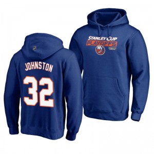 New York Islanders 2019 Stanley Cup Playoffs Ross Johnston Royal Bound Body Checking Pullover Hoodie
