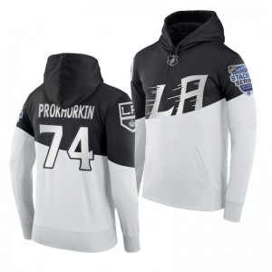 Men's Nikolai Prokhorkin Kings 2020 NHL Stadium Series Authentic Adidas Hoodie White Black - Sale