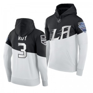 Men's Matt Roy Kings 2020 NHL Stadium Series Authentic Adidas Hoodie White Black - Sale