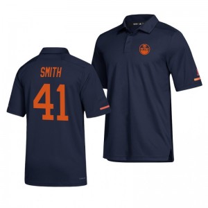 Oilers Mike Smith Alternate Game Day Navy Polo Shirt - Sale