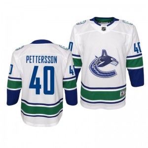 Elias Pettersson Vancouver Canucks 2019-20 Premier White Away Jersey - Youth - Sale