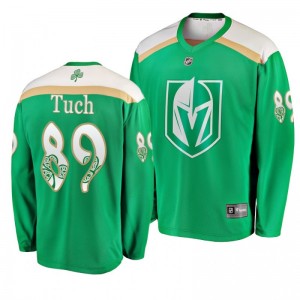 Golden Knights Alex Tuch 2019 St. Patrick's Day Replica Fanatics Branded Jersey Green - Sale