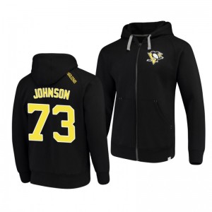Pittsburgh Penguins Jack Johnson Indestructible Black Full-Zip Hoodie - Sale