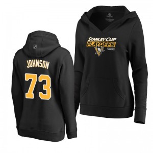 Jack Johnson Pittsburgh Penguins 2019 Stanley Cup Playoffs Bound Body Checking Pullover Women's Black Hoodie - Sale