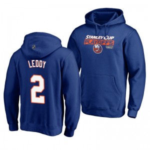 New York Islanders 2019 Stanley Cup Playoffs Nick Leddy Royal Bound Body Checking Pullover Hoodie