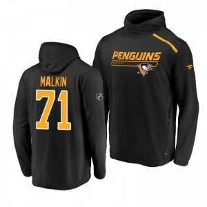 Pittsburgh Penguins Evgeni Malkin Rinkside Transitional authentic pro Black Hoodie - Sale