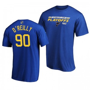 2020 Stanley Cup Playoffs Bound Top Blues Ryan O'reilly Royal T-Shirt - Sale