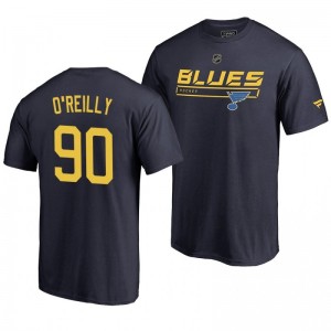 St. Louis Blues Ryan O'Reilly Blue Rinkside Collection Prime Authentic Pro T-shirt - Sale
