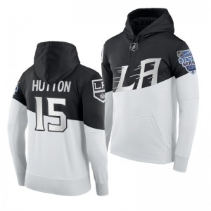 Men's Ben Hutton Kings 2020 NHL Stadium Series Authentic Adidas Hoodie White Black - Sale