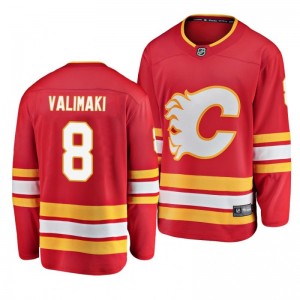 Flames Juuso Valimaki Red 2019 Alternate Breakaway Player Jersey - Sale