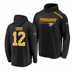 Pittsburgh Penguins Dominik Simon Rinkside Transitional authentic pro Black Hoodie - Sale