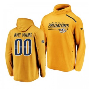 Pittsburgh Penguins Custom Rinkside Transitional authentic pro Gold Hoodie - Sale