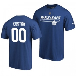 Toronto Maple Leafs Custom Blue Rinkside Collection Prime Authentic Pro T-shirt - Sale