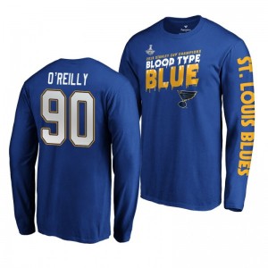 2019 Stanley Cup Champions Blues Royal Home Ice Ryan O'Reilly T-Shirt - Sale