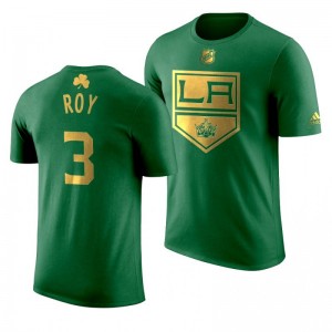 NHL Kings Matt Roy 2020 St. Patrick's Day Golden Limited Green T-shirt - Sale