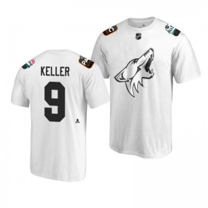 Coyotes Clayton Keller White 2019 NHL All-Star T-shirt - Sale