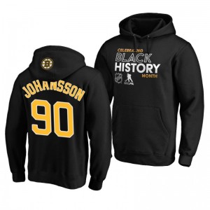 Bruins Marcus Johansson 2020 Black History Month Pullover Black Hoodie - Sale
