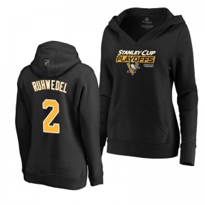Chad Ruhwedel Pittsburgh Penguins 2019 Stanley Cup Playoffs Bound Body Checking Pullover Women's Black Hoodie - Sale