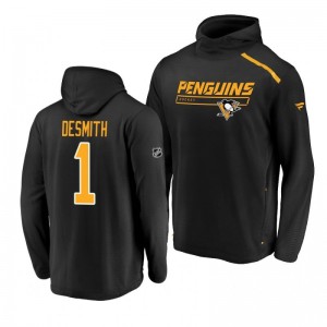 Pittsburgh Penguins Casey DeSmith Rinkside Transitional authentic pro Black Hoodie - Sale