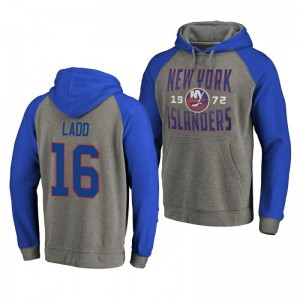 Andrew Ladd Islanders Timeless Collection Ash Antique Stack Hoodie