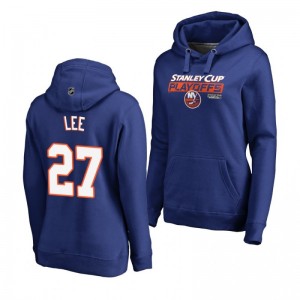 Anders Lee New York Islanders 2019 Stanley Cup Playoffs Bound Body Checking Pullover Women's Royal Hoodie