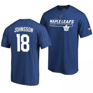 Toronto Maple Leafs Andreas Johnsson Blue Rinkside Collection Prime Authentic Pro T-shirt - Sale