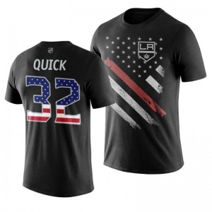 Jonathan Quick Kings Black Independence Day T-Shirt - Sale